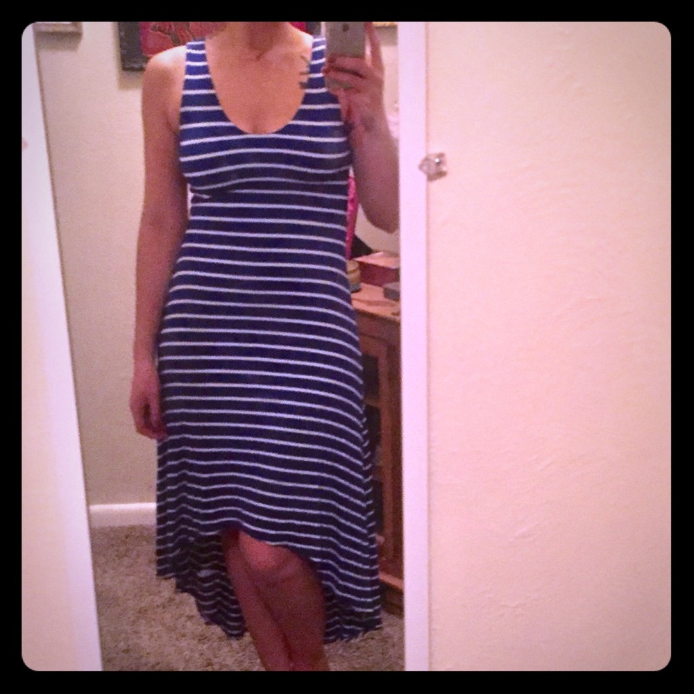Striped Hi Low dress